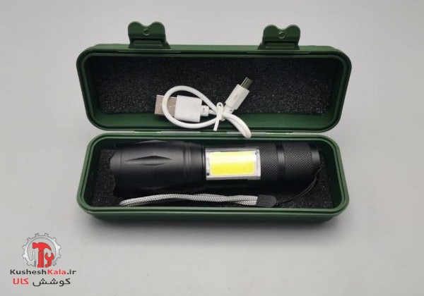 چراغ قوه شارژی مهتابی دار لب جیبی