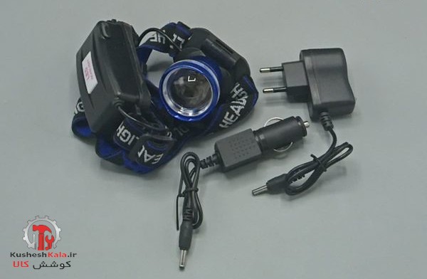 چراغ پیشونی پلیسیT6شارژی 2باطری