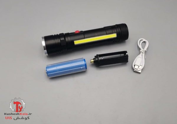 چراغ قوه پلیسی شارژی T6  آهنربایی مهتابی دارکد26