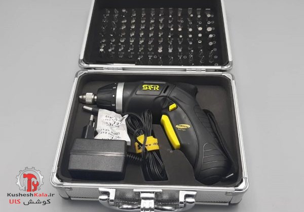 پیچ گوشتی شارژی3/6ولت لیتیوم101پارچه سفیر