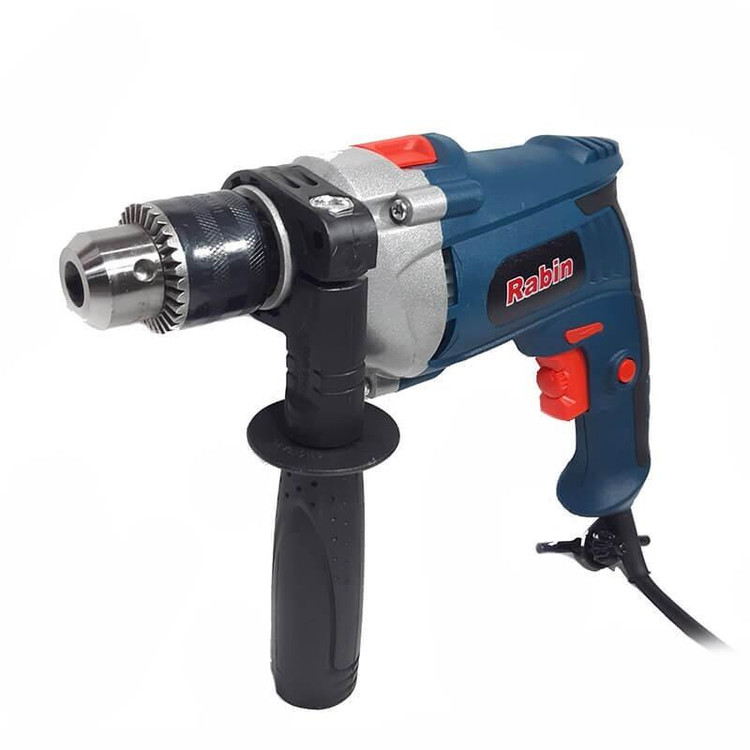 دریل چکشی 810 وات رابین نیم تنه فلزی یکسال گارانتی