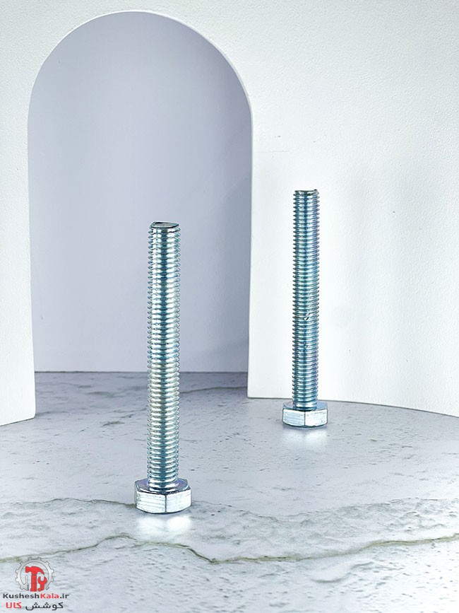 پیچ آهنی گالوانیزه 100*12 میلیمتر بسته 50عددی