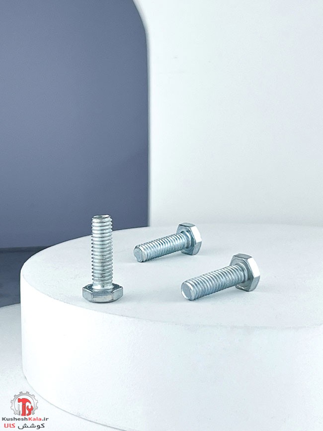 پیچ آهنی گالوانیزه 20*6 میلیمتر بسته 500عددی