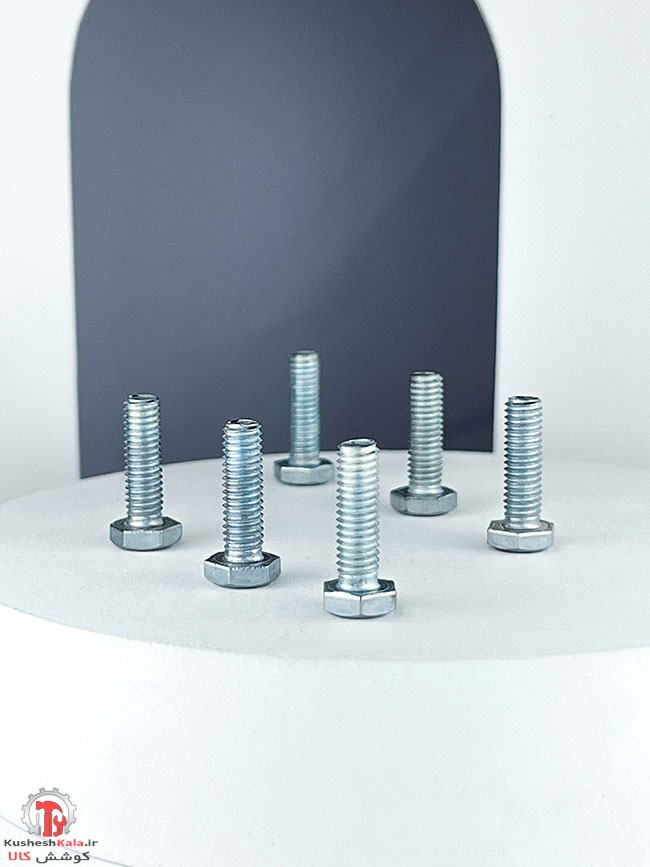 پیچ آهنی گالوانیزه 25*6 میلیمتر بسته 500عددی