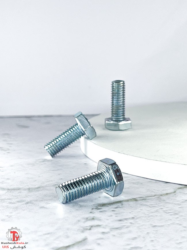 پیچ آهنی گالوانیزه 30*12 میلیمتر بسته 100عددی