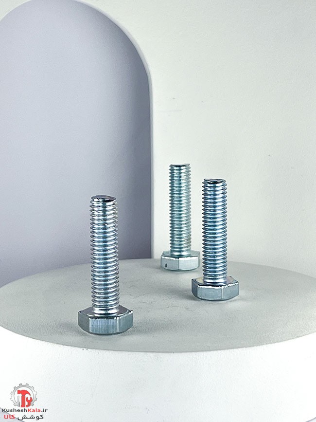 پیچ آهنی گالوانیزه 40*12 میلیمتر بسته 100عددی