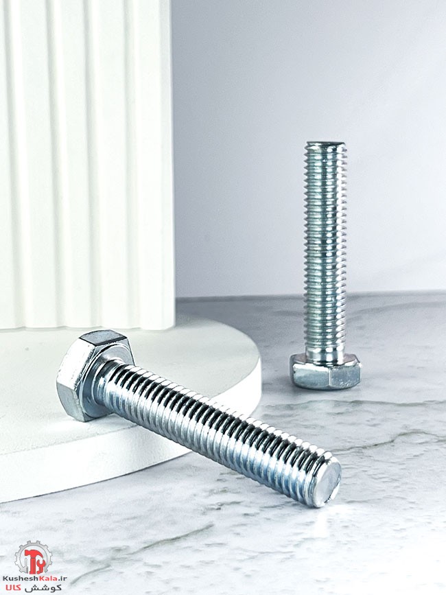 پیچ آهنی گالوانیزه 50*10 میلیمتر بسته 100عددی