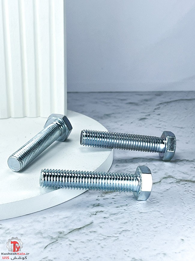 پیچ آهنی گالوانیزه 60*10 میلیمتر بسته 100عددی