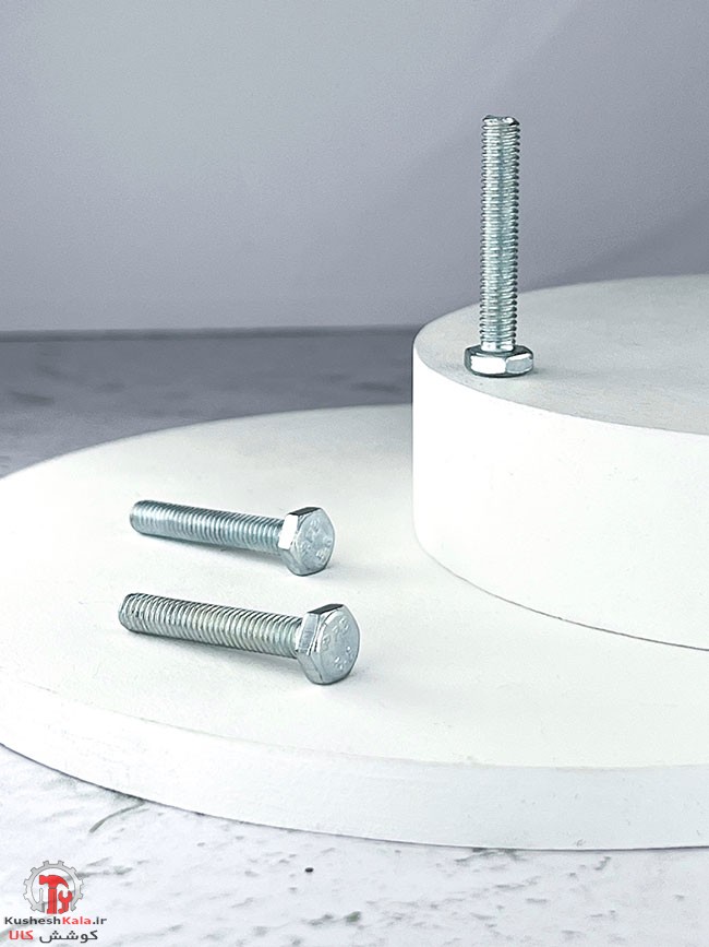 پیچ آهنی گالوانیزه 70*8 میلیمتر بسته 100عددی