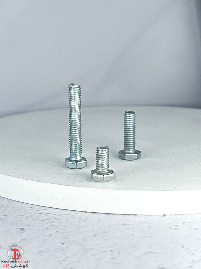 پیچ آهنی گالوانیزه 80*8 میلیمتر بسته 100عددی