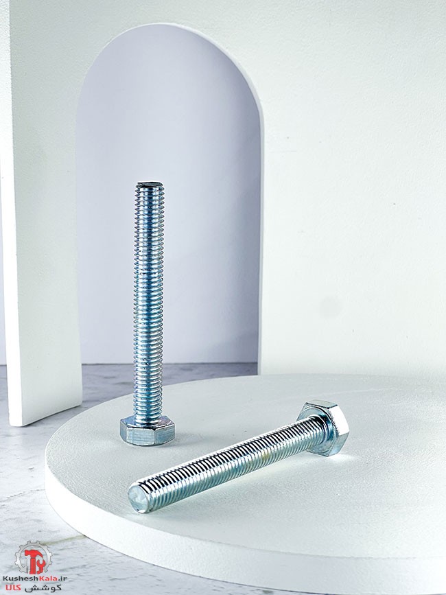 پیچ آهنی گالوانیزه 90*12 میلیمتر بسته 50عددی