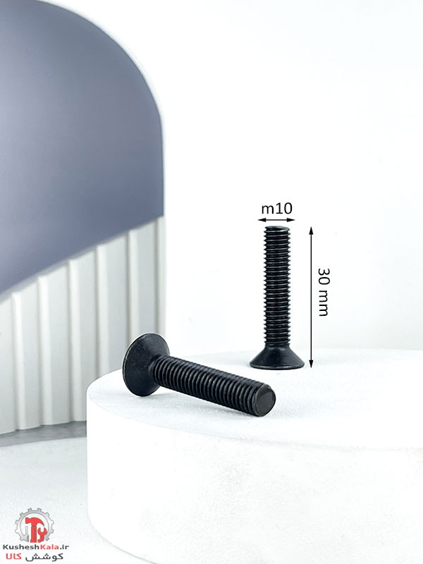 پیچ آلن خزینه سرتخت 30*10 میلیمتر بسته 25عددی