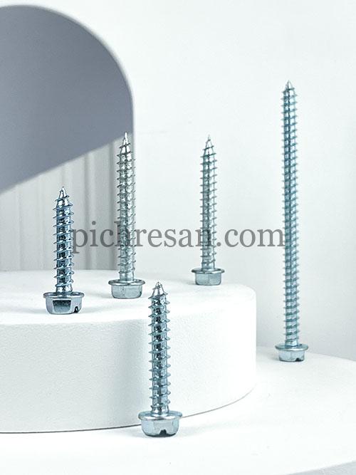 پیچ شیروانی نوک تیز 10 سانت تایوانی 4*14 بسته 50 عددی