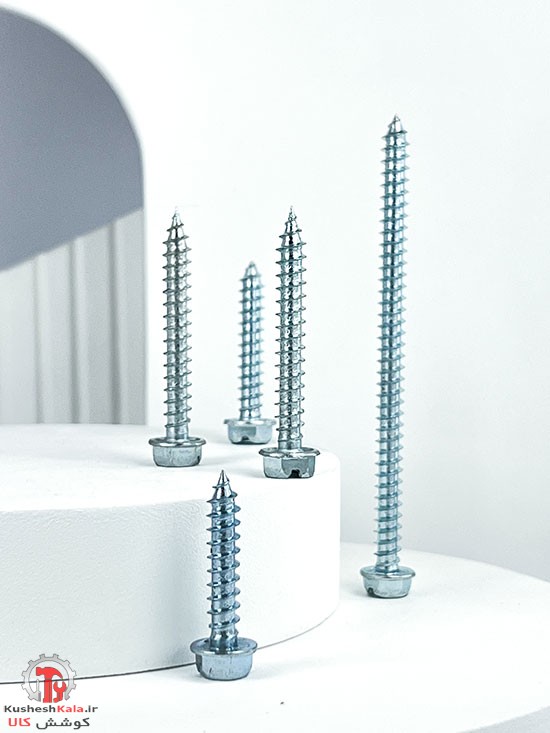 پیچ شیروانی نوک تیز 10سانت تایوانی 4*14 بسته 50 عددی