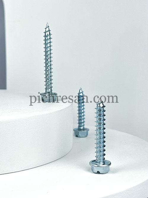 پیچ شیروانی نوک تیز 3 سانت تایوانی 11/4*14 بسته 200 عددی