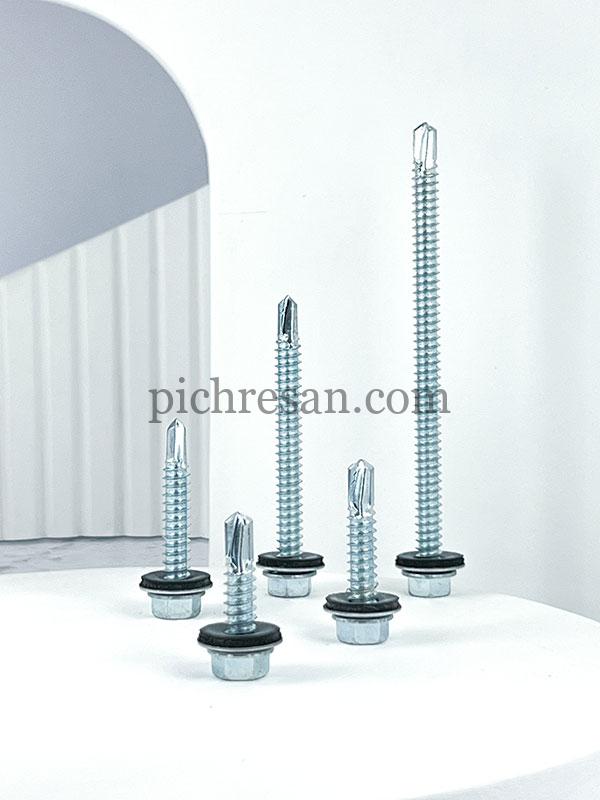 پیچ سرمته شیروانی 15 سانت تایوانی 6*14 بسته 50 عددی