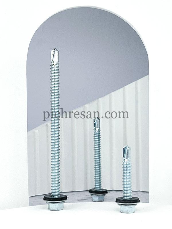 پیچ سرمته شیروانی 6/5 سانت تایوانی 2.1/2*14 بسته 100 عددی