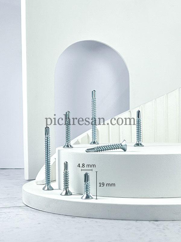 پیچ سرمته سرتخت 2سانت تایوانی 3/4*10 بسته 1000 عددی