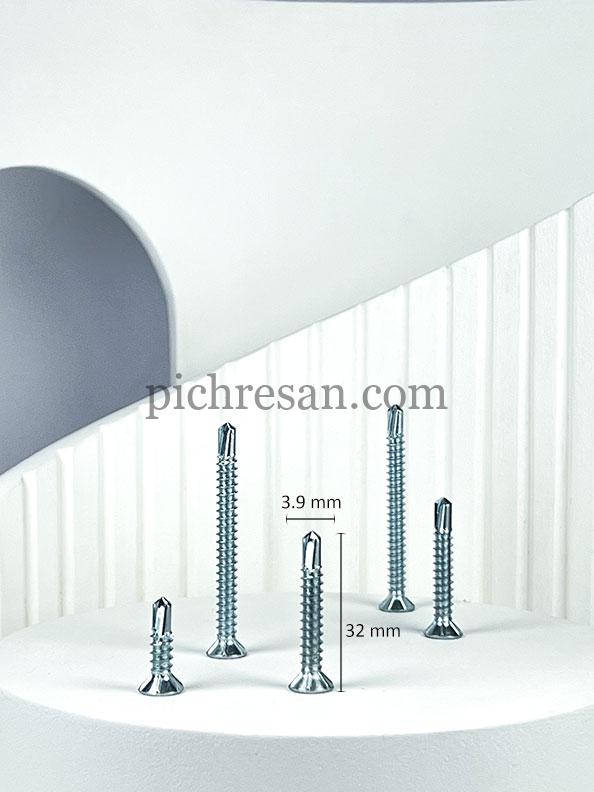 پیچ سرمته سرتخت 3 سانت تایوانی 11/4*7 بسته 800 عددی