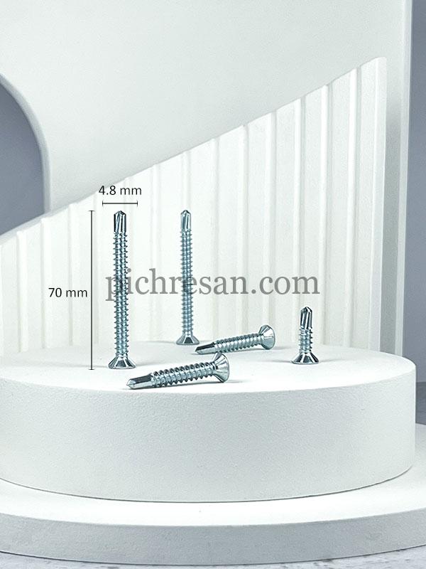 پیچ سرمته سرتخت 7/5سانت تایوانی 3*10 بسته 150 عددی