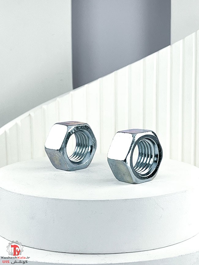 مهره آهنی گالوانیزه سایز 18میلیمتر بسته 50عددی