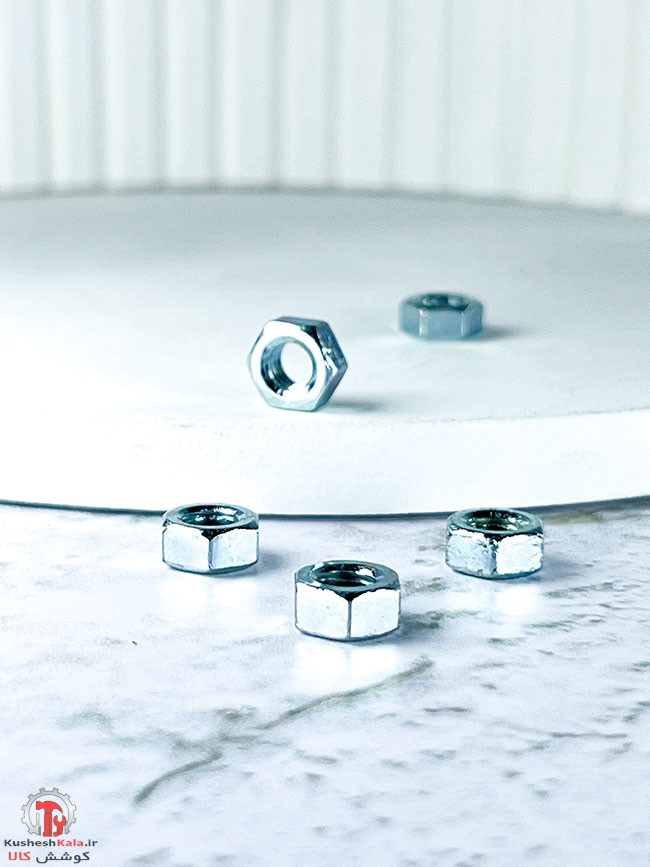 مهره آهنی گالوانیزه سایز 24میلیمتر بسته 25عددی