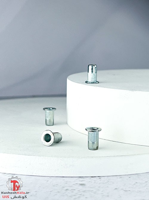 مهره پرچی لبه دار سایز 5 بسته 1100عددی