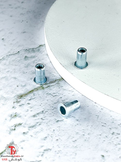 مهره پرچی لبه دار سایز 8 بسته 350عددی