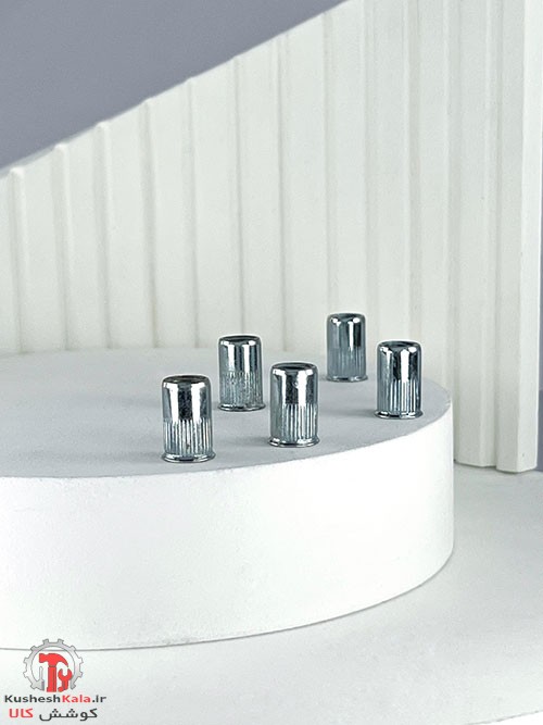 مهره پرچی معمولی سایز 4 بسته 2500 عددی