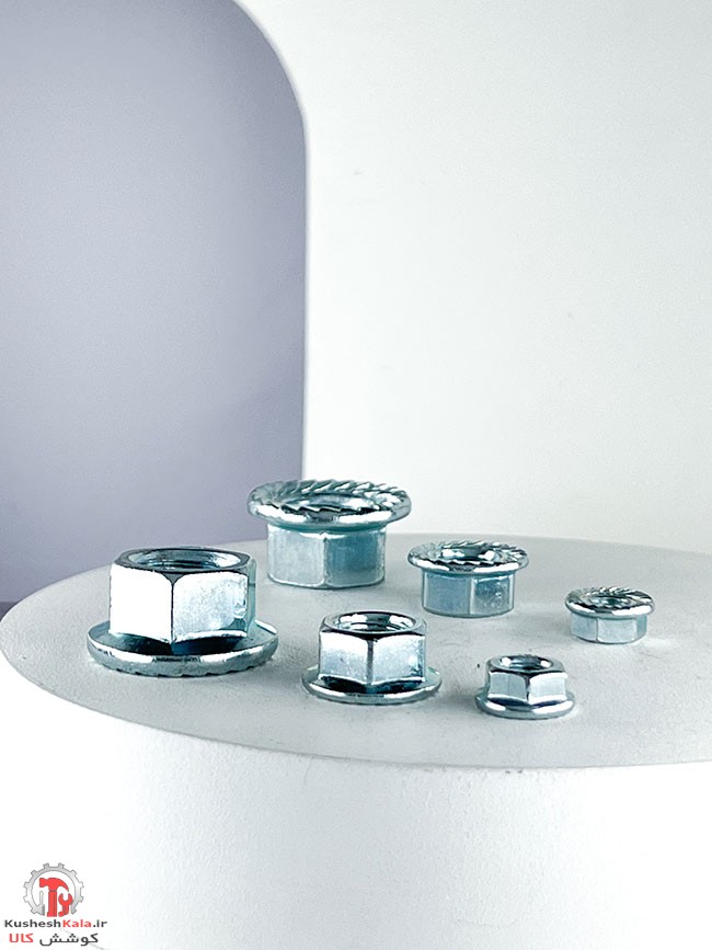 مهره واشردار سایز 10 میلیمتر بسته 100عددی