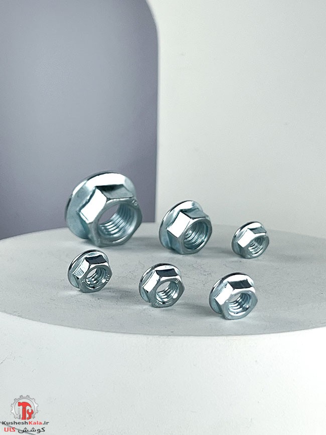 مهره واشردار سایز 6 میلیمتر بسته 250عددی