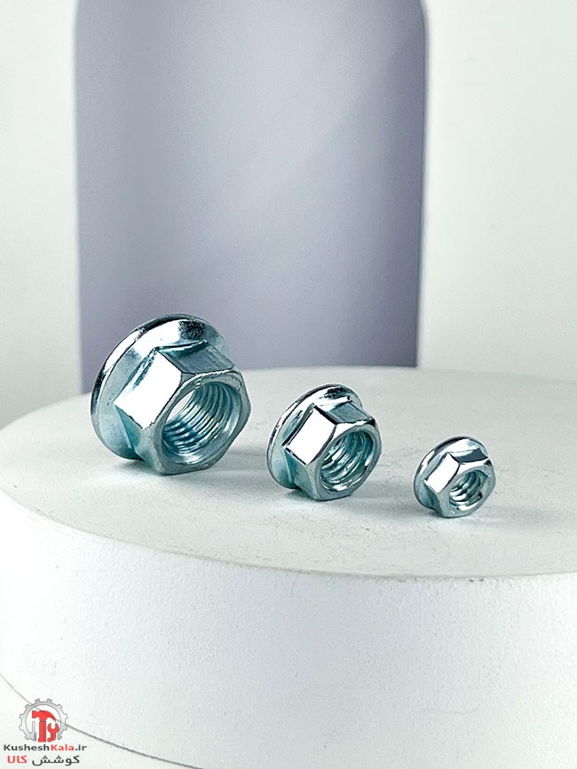 مهره واشردار سایز 8 میلیمتر بسته 200عددی