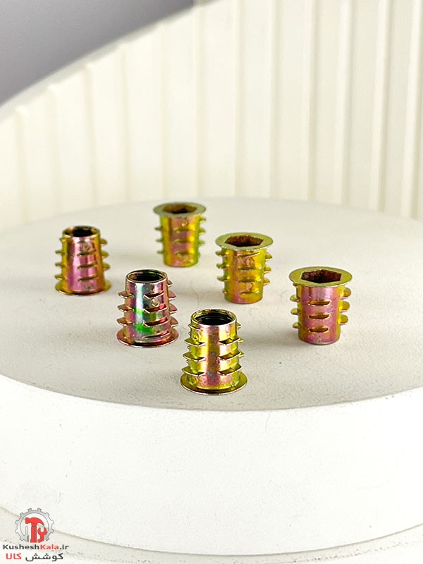 مهره روپیچ توپیچ چوب سایز 15*8 میلیمتر بسته 50عددی