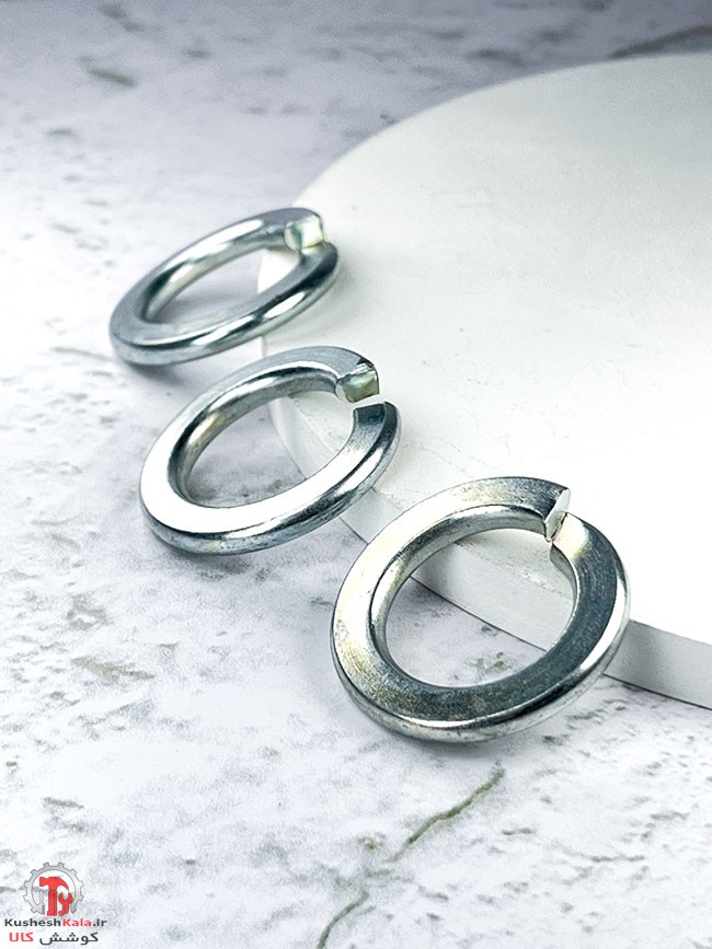 واشر فنری سایز 10 میلیمتر گالوانیزه بسته 250عددی