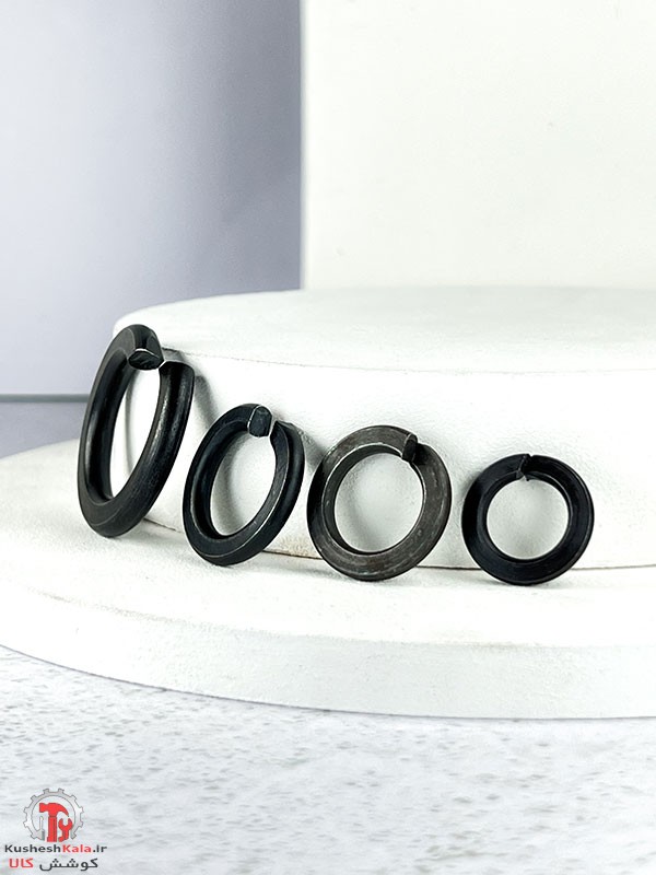 واشر فنری سایز 10میلیمتر مشکی بسته 500عددی