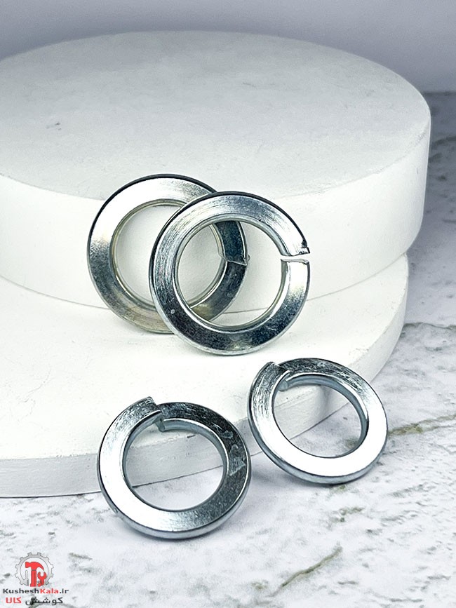 واشر فنری سایز 12 میلیمتر گالوانیزه بسته 250عددی