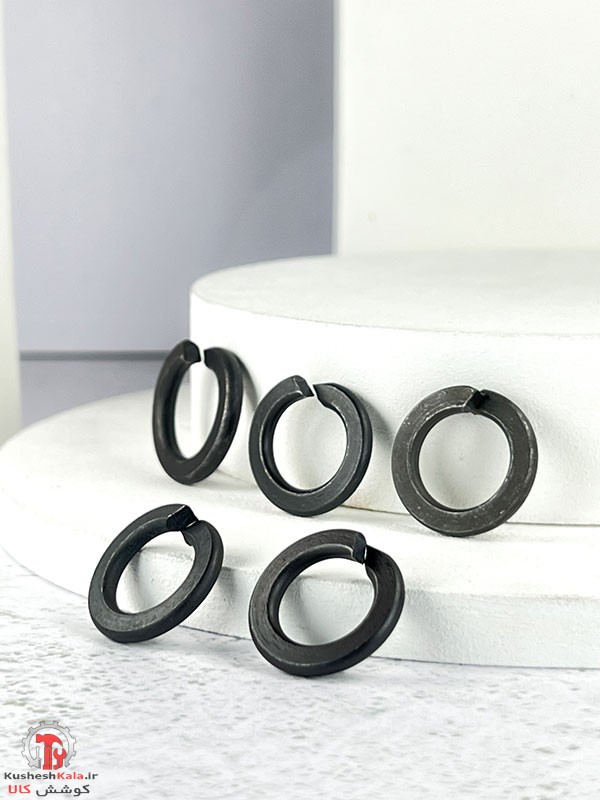 واشر فنری سایز 12میلیمتر مشکی بسته 250عددی