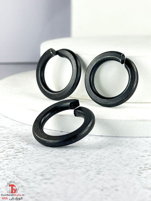 واشر فنری سایز 16میلیمتر مشکی بسته 250عددی