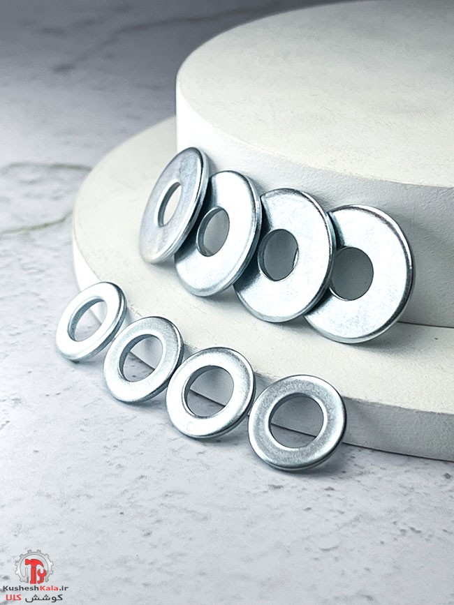 واشرتخت آهنی سایز 5 دور 14 میلیمتر بسته 1000عددی