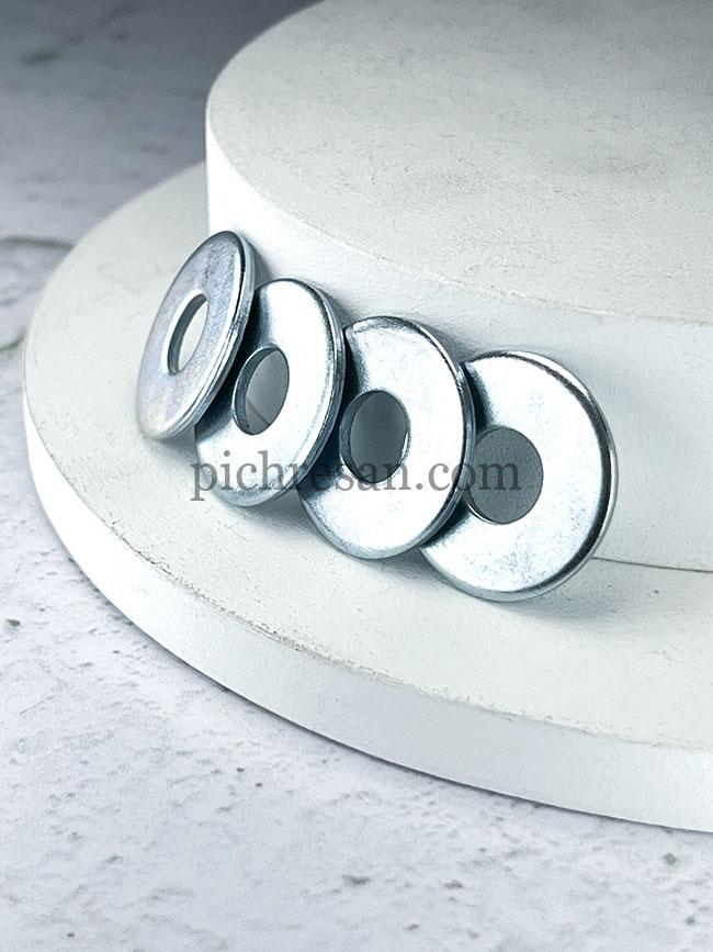 واشرتخت آهنی سایز 6 دور 20 میلیمتر بسته 500 عددی