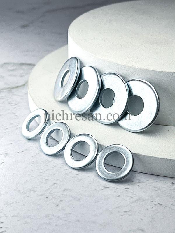 واشرتخت آهنی سایز 8 دور 20 میلیمتر بسته 500 عددی