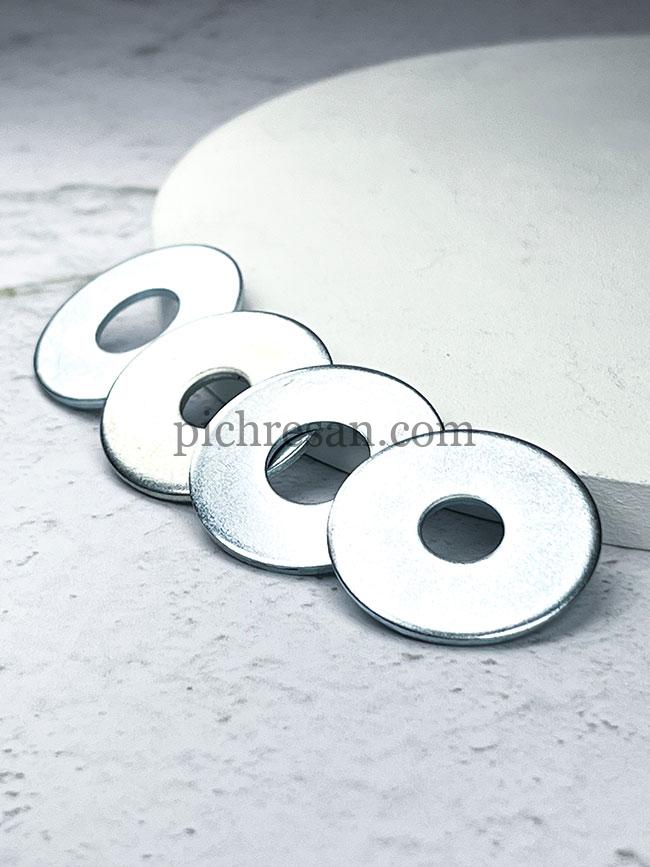 واشرتخت آهنی سایز 8 دور 40 میلیمتر بسته 200 عددی